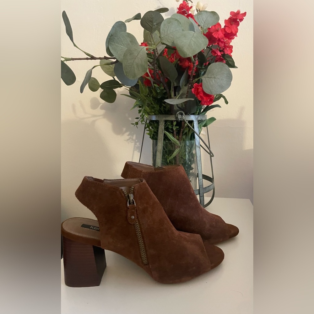 Kensie - Brown Suede - Heeled Booties
